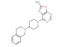 2-[1-(2-methyl[1,3]oxazolo[5,4-d]pyrimidin-7-yl)piperidin-4-yl]-1,2,3,4-tetrahydroisoquinoline