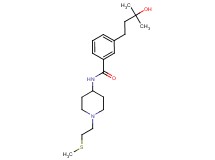3-(3-hydroxy-3-methylbutyl)-N-{1-[2-(methylthio)ethyl]-4-piperidinyl}benzamide