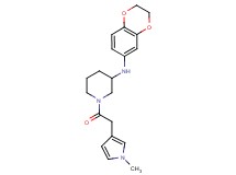 N-(2,3-dihydro-1,4-benzodioxin-6-yl)-1-[(1-methyl-1H-pyrrol-3-yl)acetyl]-3-piperidinamine