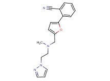 2-[5-({methyl[2-(1H-pyrazol-1-yl)ethyl]amino}methyl)-2-furyl]benzonitrile