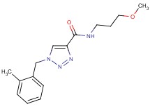 N-(3-methoxypropyl)-1-(2-methylbenzyl)-1H-1,2,3-triazole-4-carboxamide