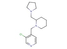3-chloro-4-{[2-(pyrrolidin-1-ylmethyl)piperidin-1-yl]methyl}pyridine