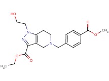 ethyl 1-(2-hydroxyethyl)-5-[4-(methoxycarbonyl)benzyl]-4,5,6,7-tetrahydro-1H-pyrazolo[4,3-c]pyridine-3-carboxylate