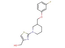 (2-{3-[(3-fluorophenoxy)methyl]-1-piperidinyl}-1,3-thiazol-4-yl)methanol