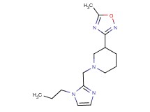 3-(5-methyl-1,2,4-oxadiazol-3-yl)-1-[(1-propyl-1H-imidazol-2-yl)methyl]piperidine