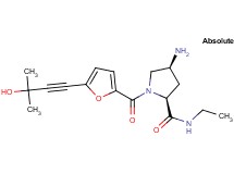 (2S,4S)-4-amino-N-ethyl-1-[5-(3-hydroxy-3-methylbut-1-yn-1-yl)-2-furoyl]pyrrolidine-2-carboxamide