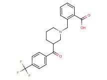 2-({3-[4-(trifluoromethyl)benzoyl]piperidin-1-yl}methyl)benzoic acid