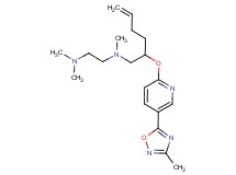 N,N,N'-trimethyl-N'-(2-{[5-(3-methyl-1,2,4-oxadiazol-5-yl)pyridin-2-yl]oxy}hex-5-en-1-yl)ethane-1,2-diamine