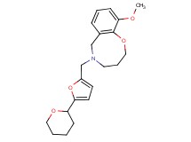 10-methoxy-5-{[5-(tetrahydro-2H-pyran-2-yl)-2-furyl]methyl}-3,4,5,6-tetrahydro-2H-1,5-benzoxazocine