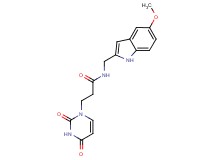 3-(2,4-dioxo-3,4-dihydropyrimidin-1(2H)-yl)-N-[(5-methoxy-1H-indol-2-yl)methyl]propanamide