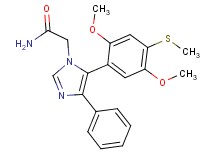 2-{5-[2,5-dimethoxy-4-(methylthio)phenyl]-4-phenyl-1H-imidazol-1-yl}acetamide