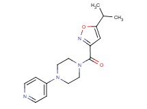 1-[(5-isopropyl-3-isoxazolyl)carbonyl]-4-(4-pyridinyl)piperazine