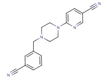 6-[4-(3-cyanobenzyl)piperazin-1-yl]nicotinonitrile