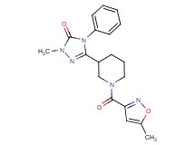 2-methyl-5-{1-[(5-methylisoxazol-3-yl)carbonyl]piperidin-3-yl}-4-phenyl-2,4-dihydro-3H-1,2,4-triazol-3-one
