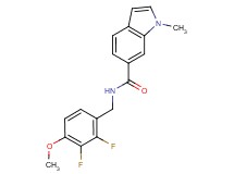 N-(2,3-difluoro-4-methoxybenzyl)-1-methyl-1H-indole-6-carboxamide