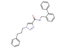 N-(2-biphenylylmethyl)-1-(3-phenylpropyl)-1H-1,2,3-triazole-4-carboxamide
