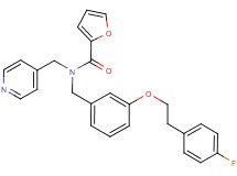 N-{3-[2-(4-fluorophenyl)ethoxy]benzyl}-N-(4-pyridinylmethyl)-2-furamide