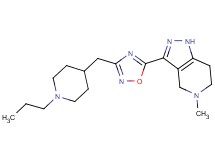 5-methyl-3-{3-[(1-propylpiperidin-4-yl)methyl]-1,2,4-oxadiazol-5-yl}-4,5,6,7-tetrahydro-1H-pyrazolo[4,3-c]pyridine