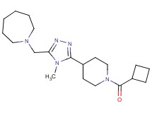 1-({5-[1-(cyclobutylcarbonyl)piperidin-4-yl]-4-methyl-4H-1,2,4-triazol-3-yl}methyl)azepane