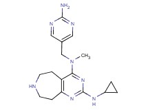 N~4~-[(2-aminopyrimidin-5-yl)methyl]-N~2~-cyclopropyl-N~4~-methyl-6,7,8,9-tetrahydro-5H-pyrimido[4,5-d]azepine-2,4-diamine