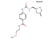 4-{[({[(2S,4S)-4-fluoropyrrolidin-2-yl]methyl}amino)carbonyl]amino}-N-(2-methoxyethyl)benzamide