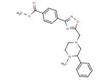methyl 4-{5-[(4-methyl-3-phenyl-1-piperazinyl)methyl]-1,2,4-oxadiazol-3-yl}benzoate