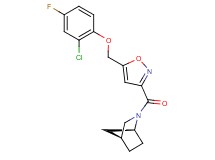 (1S*,4S*)-2-({5-[(2-chloro-4-fluorophenoxy)methyl]-3-isoxazolyl}carbonyl)-2-azabicyclo[2.2.1]heptane