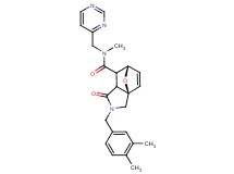 (3aR*,6S*)-2-(3,4-dimethylbenzyl)-N-methyl-1-oxo-N-(pyrimidin-4-ylmethyl)-1,2,3,6,7,7a-hexahydro-3a,6-epoxyisoindole-7-carboxamide