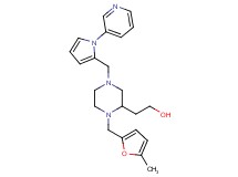 2-(1-[(5-methyl-2-furyl)methyl]-4-{[1-(3-pyridinyl)-1H-pyrrol-2-yl]methyl}-2-piperazinyl)ethanol