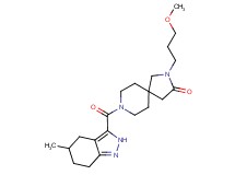 2-(3-methoxypropyl)-8-[(5-methyl-4,5,6,7-tetrahydro-2H-indazol-3-yl)carbonyl]-2,8-diazaspiro[4.5]decan-3-one