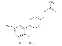 N-{[1-(5-ethyl-2,6-dimethyl-4-pyrimidinyl)-4-piperidinyl]methyl}acetamide