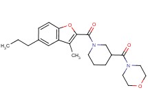 4-({1-[(3-methyl-5-propyl-1-benzofuran-2-yl)carbonyl]-3-piperidinyl}carbonyl)morpholine
