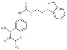 N-[2-(2,3-dihydro-1H-indol-1-yl)ethyl]-N'-(2,4-dimethyl-3-oxo-3,4-dihydro-2H-1,4-benzoxazin-6-yl)urea
