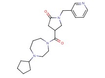 4-[(4-cyclopentyl-1,4-diazepan-1-yl)carbonyl]-1-(3-pyridinylmethyl)-2-pyrrolidinone