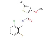N-(2-chloro-6-fluorobenzyl)-3-methoxy-5-methylthiophene-2-carboxamide