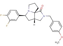 (3aS*,5S*,9aS*)-5-(3,4-difluorophenyl)-2-(4-methoxybenzyl)hexahydro-7H-pyrrolo[3,4-g]pyrrolizin-1(2H)-one