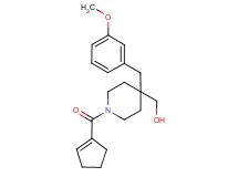 [1-(1-cyclopenten-1-ylcarbonyl)-4-(3-methoxybenzyl)-4-piperidinyl]methanol