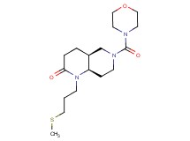 (4aS*,8aR*)-1-[3-(methylthio)propyl]-6-(morpholin-4-ylcarbonyl)octahydro-1,6-naphthyridin-2(1H)-one