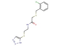 2-[(2-chlorobenzyl)thio]-N-[2-(1H-1,2,3-triazol-5-ylthio)ethyl]acetamide