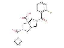 (3aR*,6aR*)-2-(cyclobutylcarbonyl)-5-(2-fluorobenzoyl)hexahydropyrrolo[3,4-c]pyrrole-3a(1H)-carboxylic acid