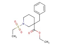ethyl 3-benzyl-1-(ethylsulfonyl)-3-piperidinecarboxylate