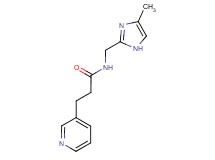 N-[(4-methyl-1H-imidazol-2-yl)methyl]-3-pyridin-3-ylpropanamide