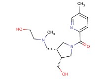 2-[({(3R*,4R*)-4-(hydroxymethyl)-1-[(5-methylpyridin-2-yl)carbonyl]pyrrolidin-3-yl}methyl)(methyl)amino]ethanol