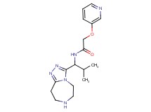 N-[2-methyl-1-(6,7,8,9-tetrahydro-5H-[1,2,4]triazolo[4,3-d][1,4]diazepin-3-yl)propyl]-2-(pyridin-3-yloxy)acetamide