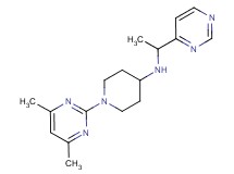 1-(4,6-dimethylpyrimidin-2-yl)-N-(1-pyrimidin-4-ylethyl)piperidin-4-amine