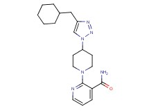 2-{4-[4-(cyclohexylmethyl)-1H-1,2,3-triazol-1-yl]piperidin-1-yl}nicotinamide
