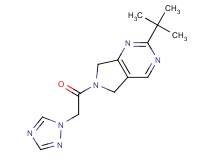 2-tert-butyl-6-(1H-1,2,4-triazol-1-ylacetyl)-6,7-dihydro-5H-pyrrolo[3,4-d]pyrimidine