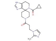 5-(cyclopropylcarbonyl)-1'-[3-(2-methyl-1H-imidazol-1-yl)propanoyl]-1,5,6,7-tetrahydrospiro[imidazo[4,5-c]pyridine-4,4'-piperidine]