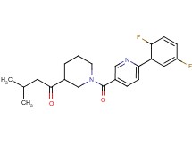 1-(1-{[6-(2,5-difluorophenyl)pyridin-3-yl]carbonyl}piperidin-3-yl)-3-methylbutan-1-one