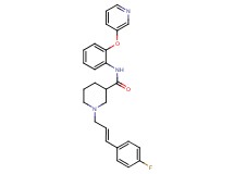 1-[(2E)-3-(4-fluorophenyl)-2-propen-1-yl]-N-[2-(3-pyridinyloxy)phenyl]-3-piperidinecarboxamide